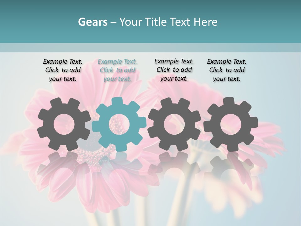 Vintage Ragged Rose PowerPoint Template