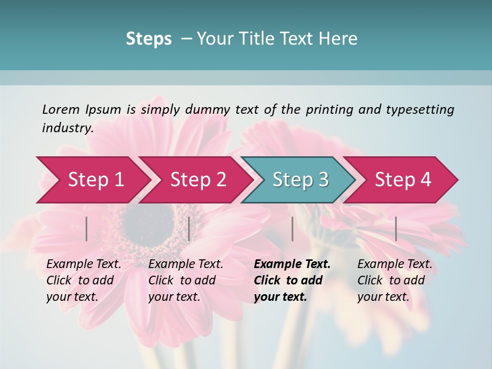 Vintage Ragged Rose PowerPoint Template
