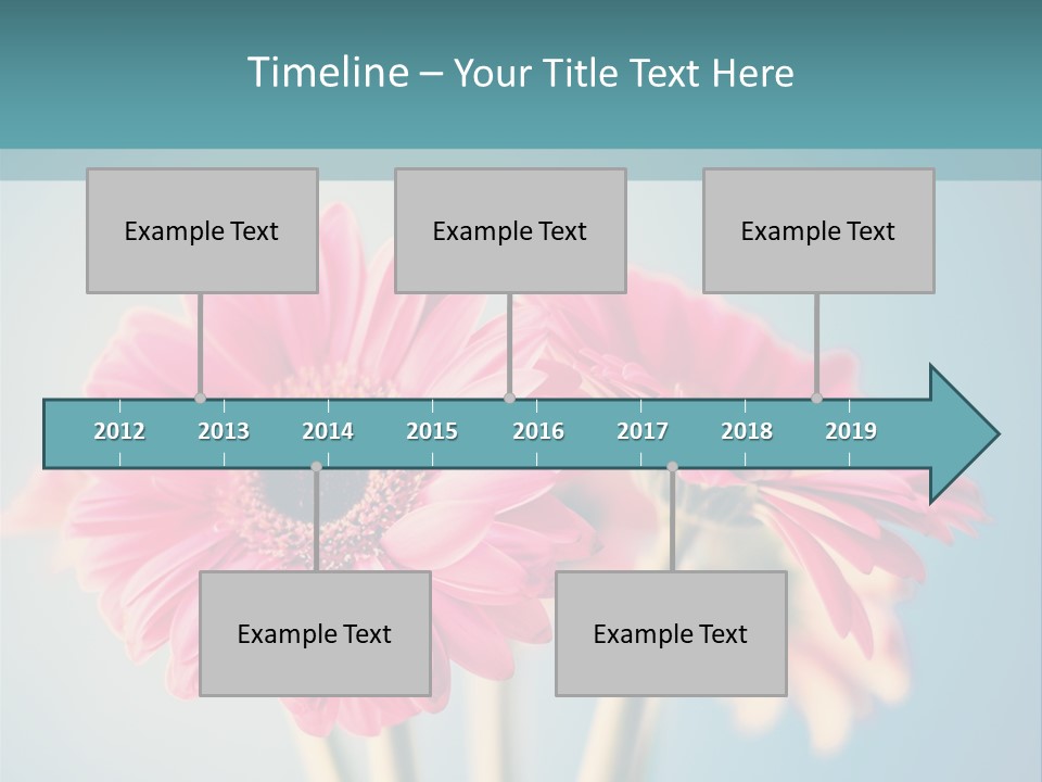 Vintage Ragged Rose PowerPoint Template