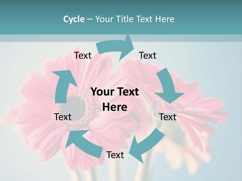 Vintage Ragged Rose PowerPoint Template