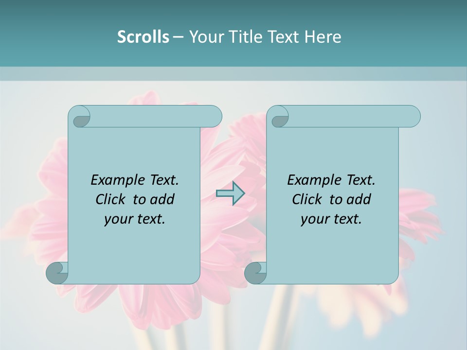 Vintage Ragged Rose PowerPoint Template