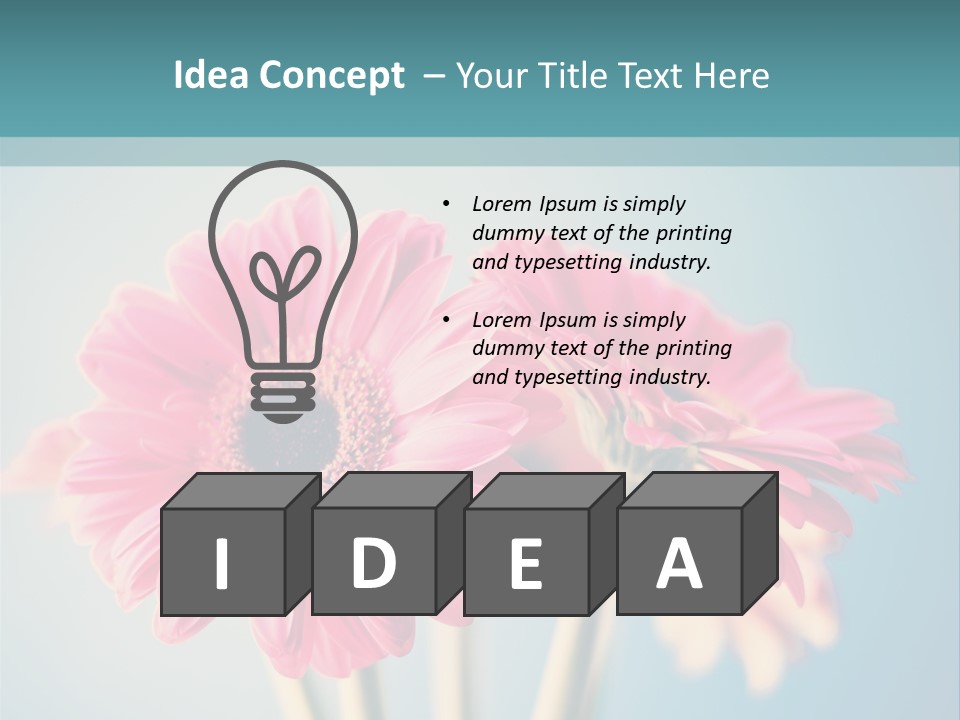 Vintage Ragged Rose PowerPoint Template