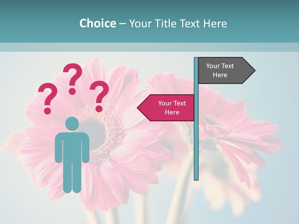 Vintage Ragged Rose PowerPoint Template