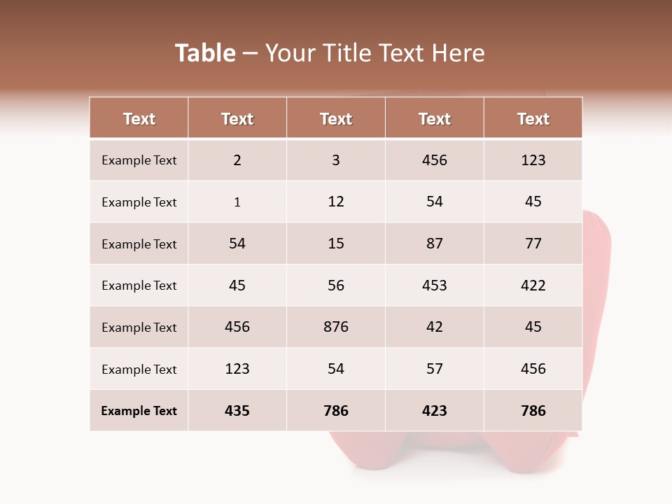 Brunette Holding Student PowerPoint Template