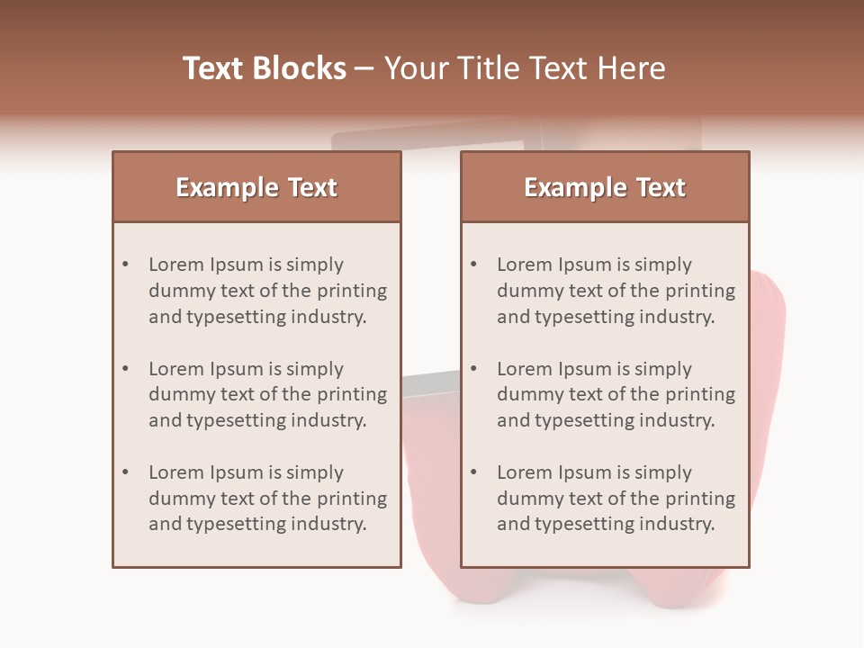 Brunette Holding Student PowerPoint Template