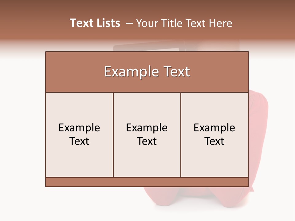 Brunette Holding Student PowerPoint Template