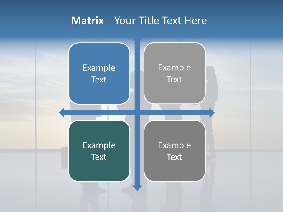 Silhouette Teamwork Contract PowerPoint Template
