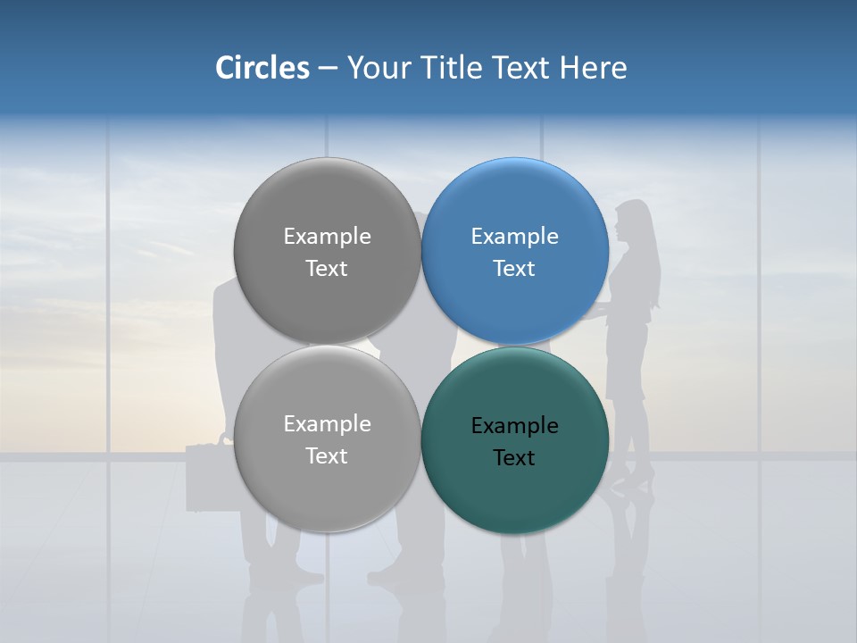 Silhouette Teamwork Contract PowerPoint Template