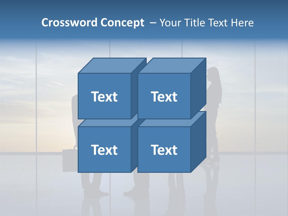 Silhouette Teamwork Contract PowerPoint Template