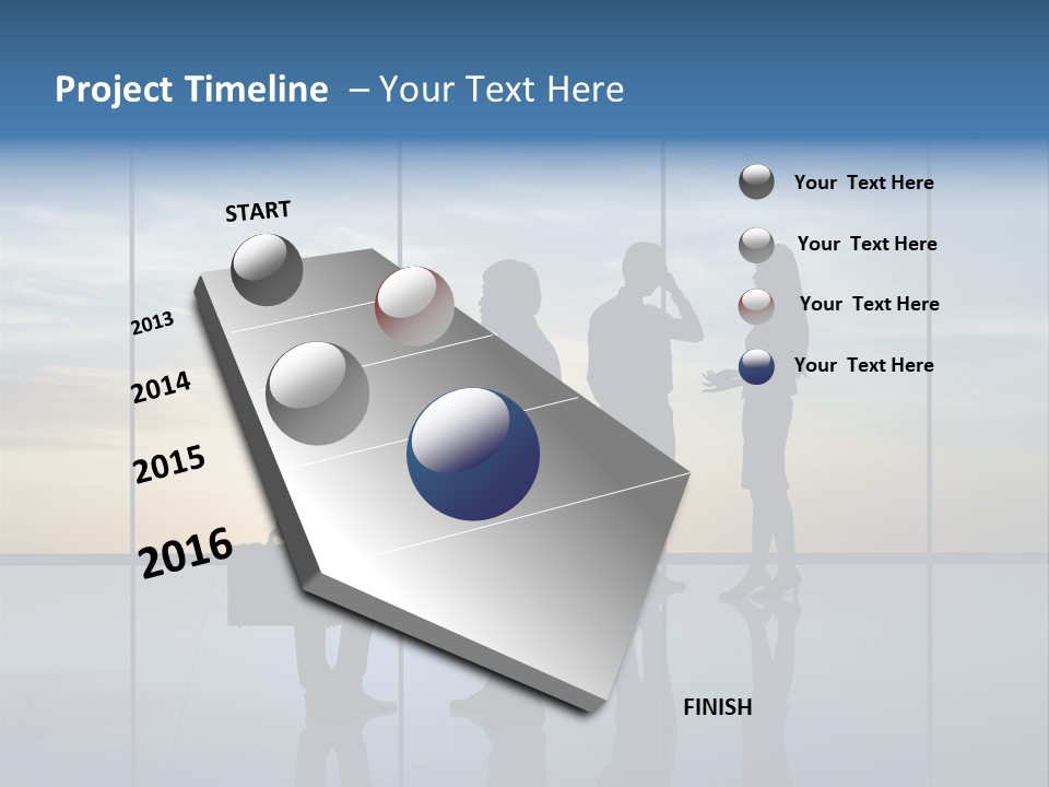 Silhouette Teamwork Contract PowerPoint Template