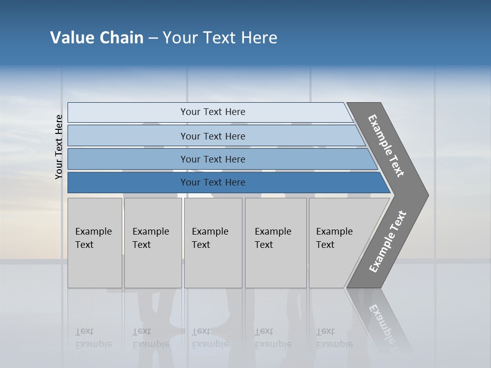 Silhouette Teamwork Contract PowerPoint Template