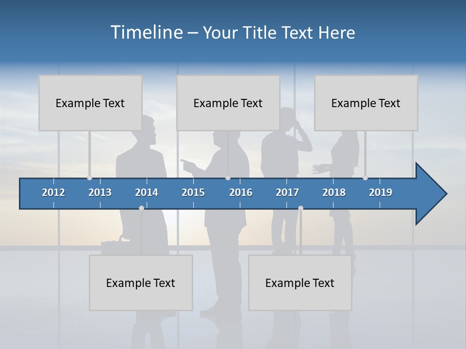 Silhouette Teamwork Contract PowerPoint Template