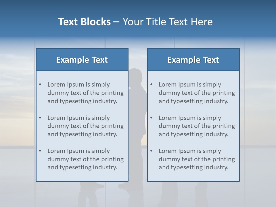 Silhouette Teamwork Contract PowerPoint Template