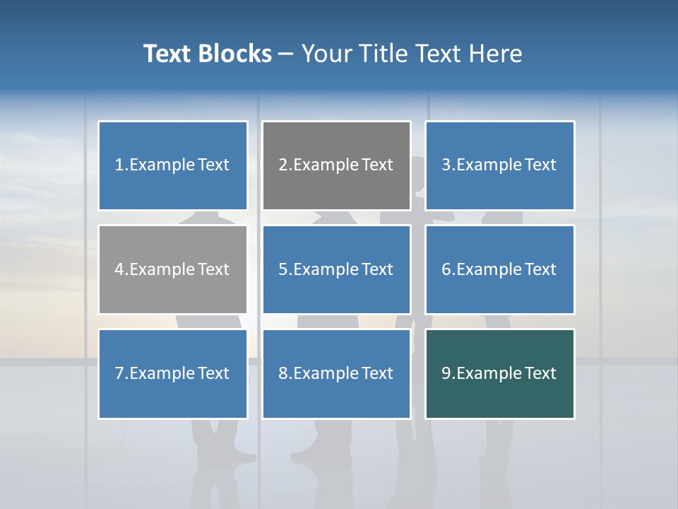 Silhouette Teamwork Contract PowerPoint Template