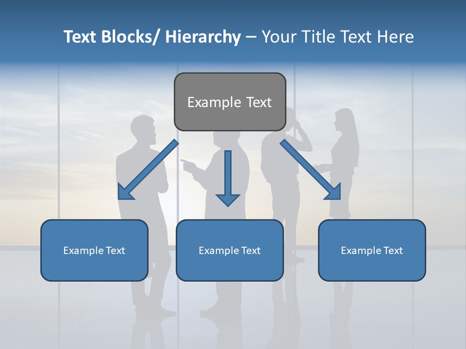 Silhouette Teamwork Contract PowerPoint Template