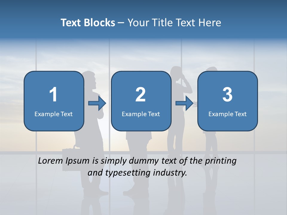 Silhouette Teamwork Contract PowerPoint Template