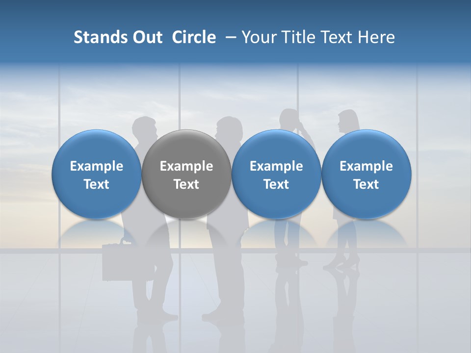 Silhouette Teamwork Contract PowerPoint Template