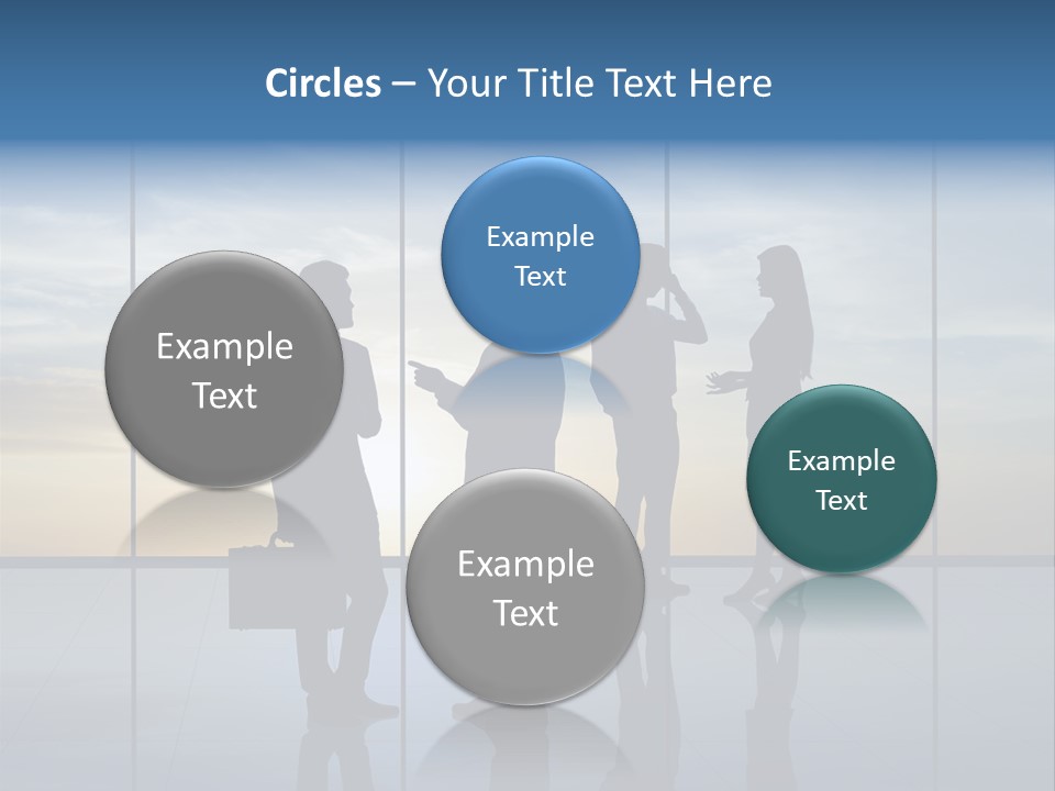 Silhouette Teamwork Contract PowerPoint Template