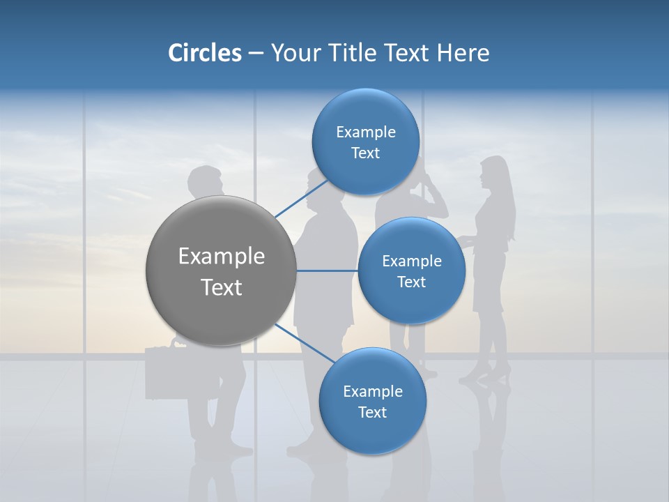 Silhouette Teamwork Contract PowerPoint Template