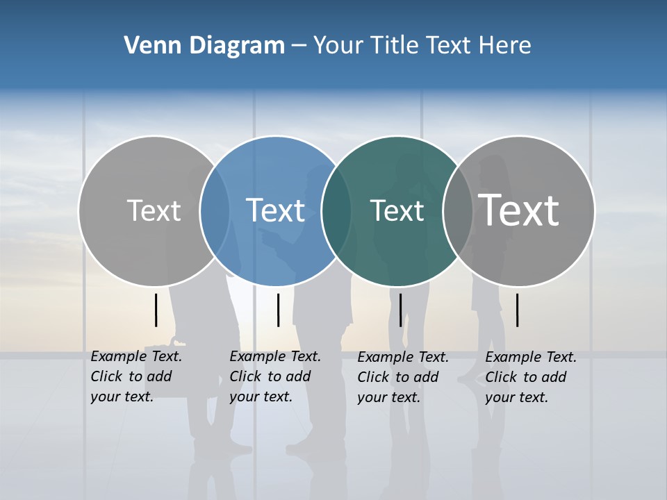 Silhouette Teamwork Contract PowerPoint Template