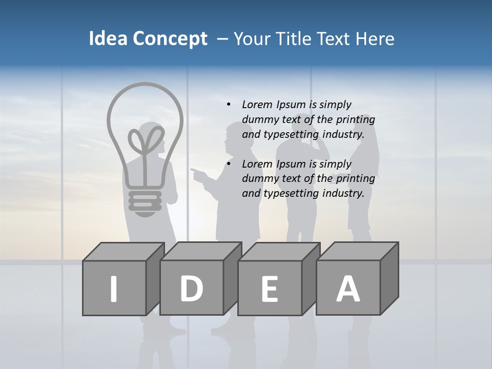 Silhouette Teamwork Contract PowerPoint Template