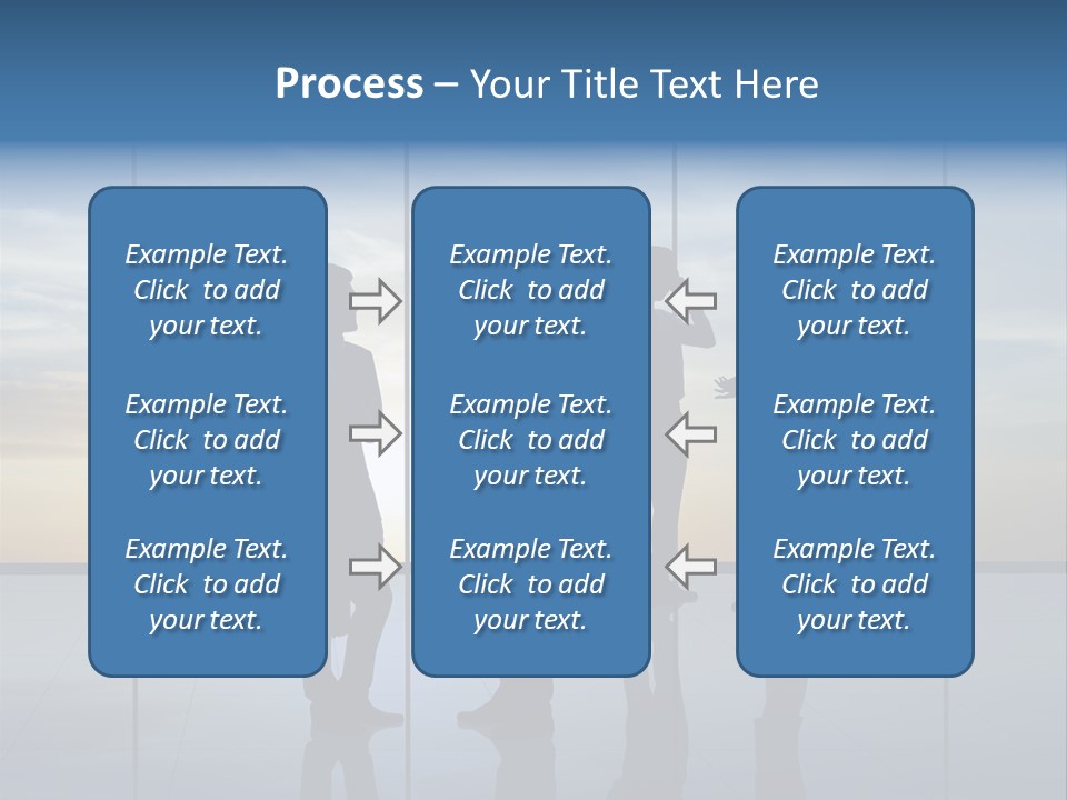 Silhouette Teamwork Contract PowerPoint Template