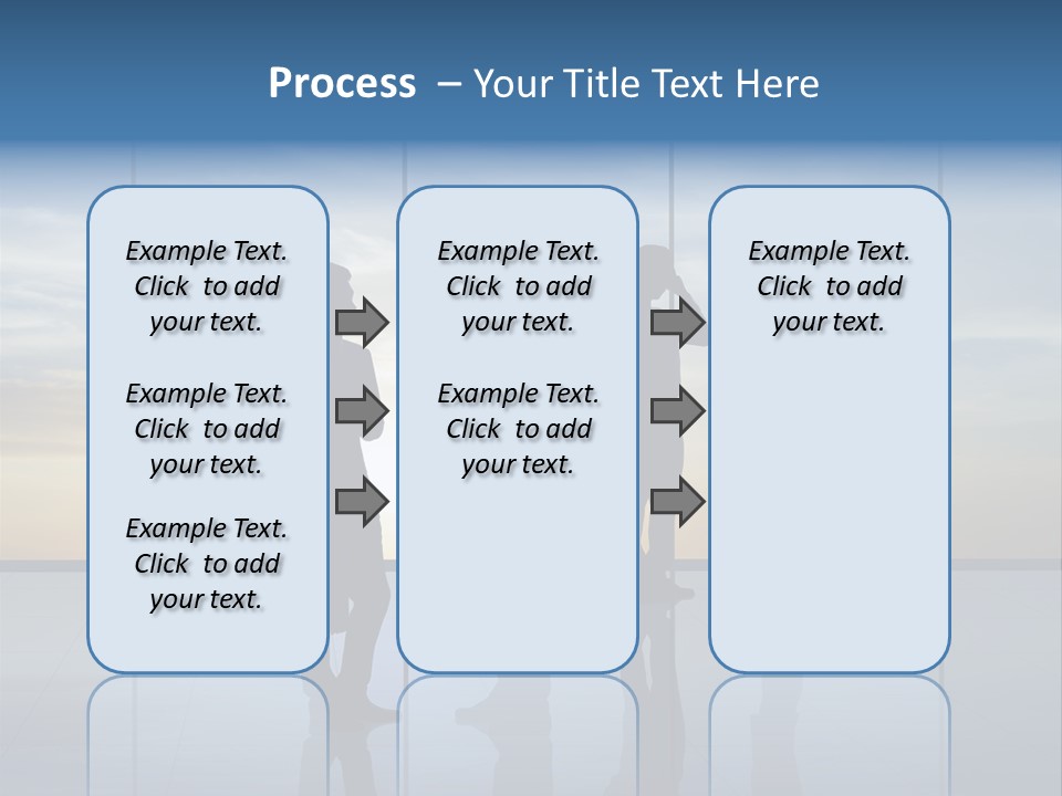 Silhouette Teamwork Contract PowerPoint Template
