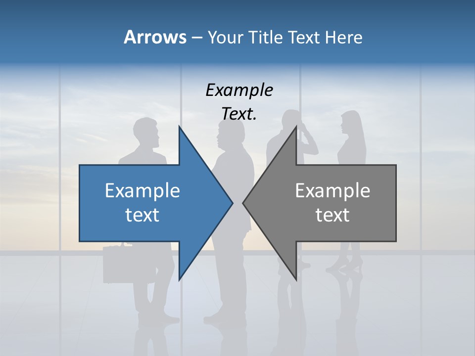 Silhouette Teamwork Contract PowerPoint Template