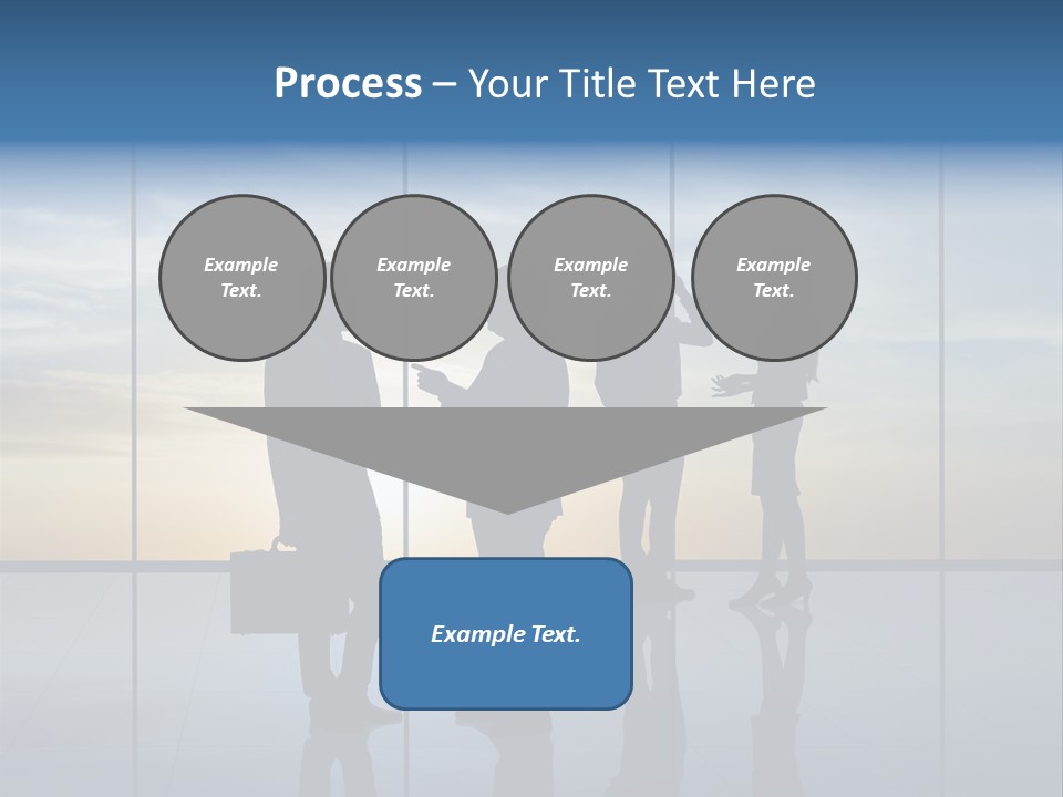Silhouette Teamwork Contract PowerPoint Template