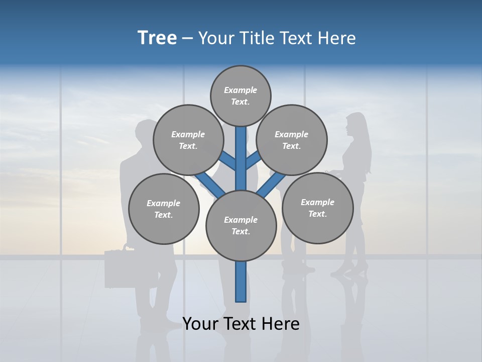 Silhouette Teamwork Contract PowerPoint Template