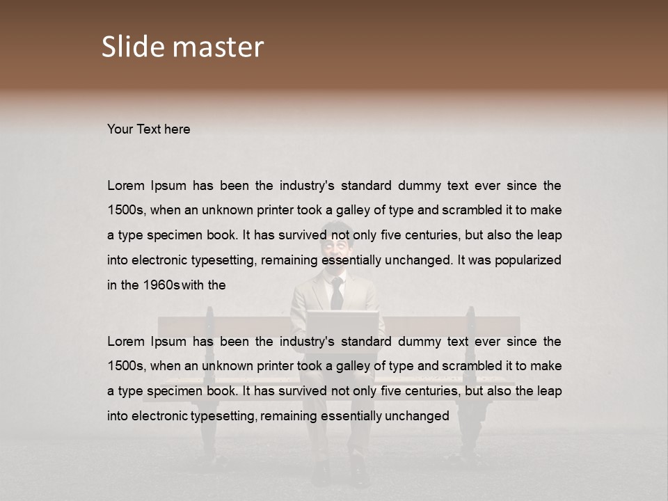 Think Person Man PowerPoint Template