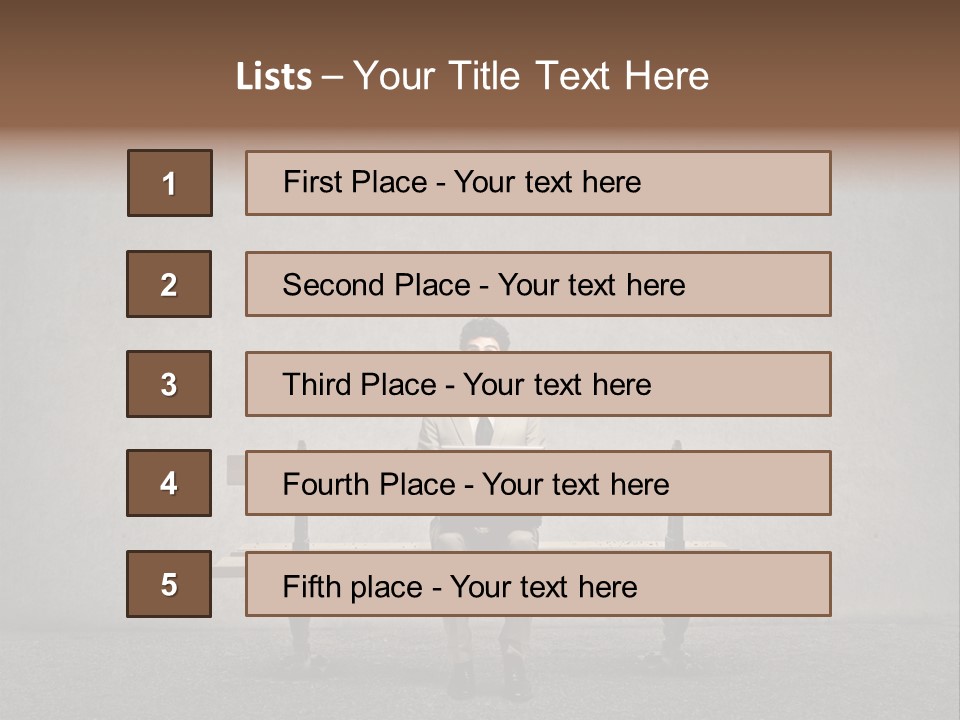 Think Person Man PowerPoint Template