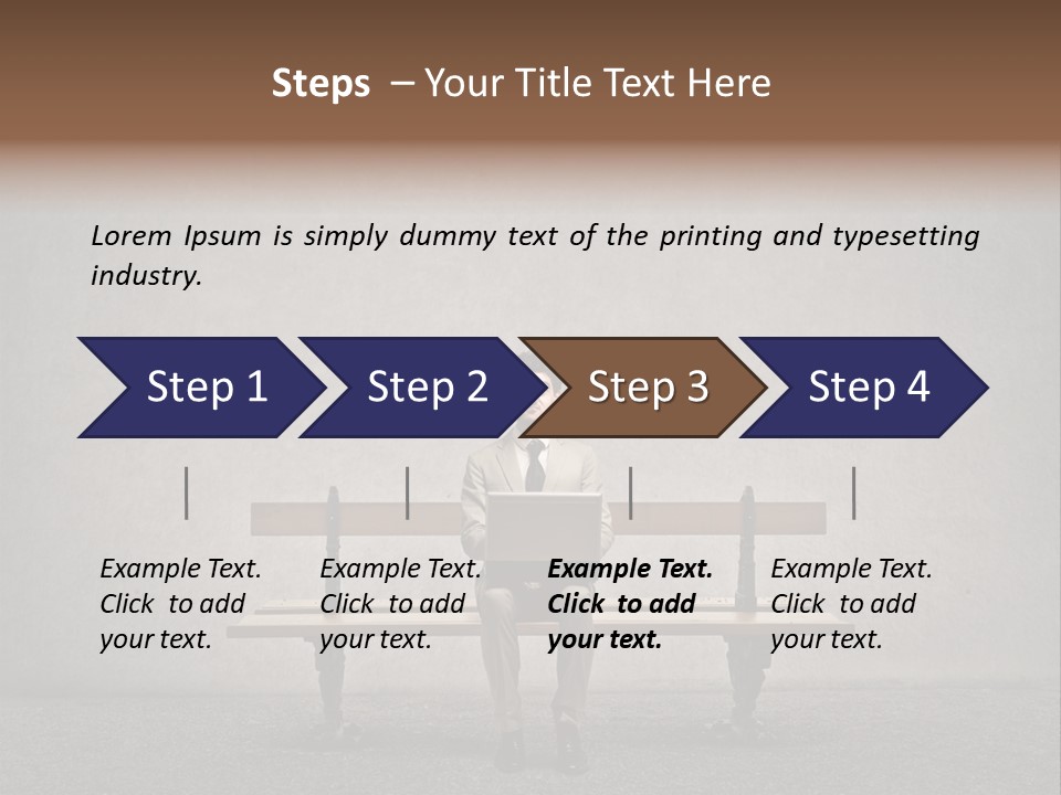 Think Person Man PowerPoint Template