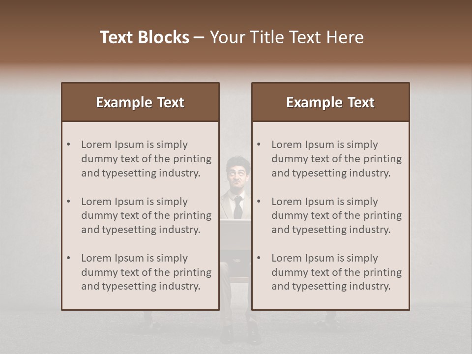 Think Person Man PowerPoint Template