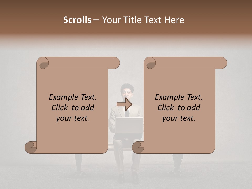 Think Person Man PowerPoint Template