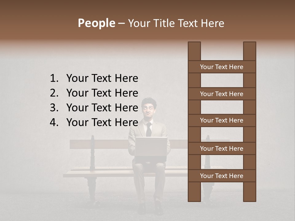 Think Person Man PowerPoint Template