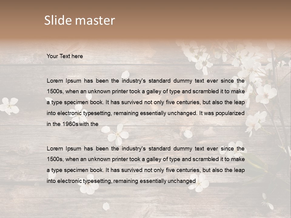 Wood Beauty Orchard PowerPoint Template