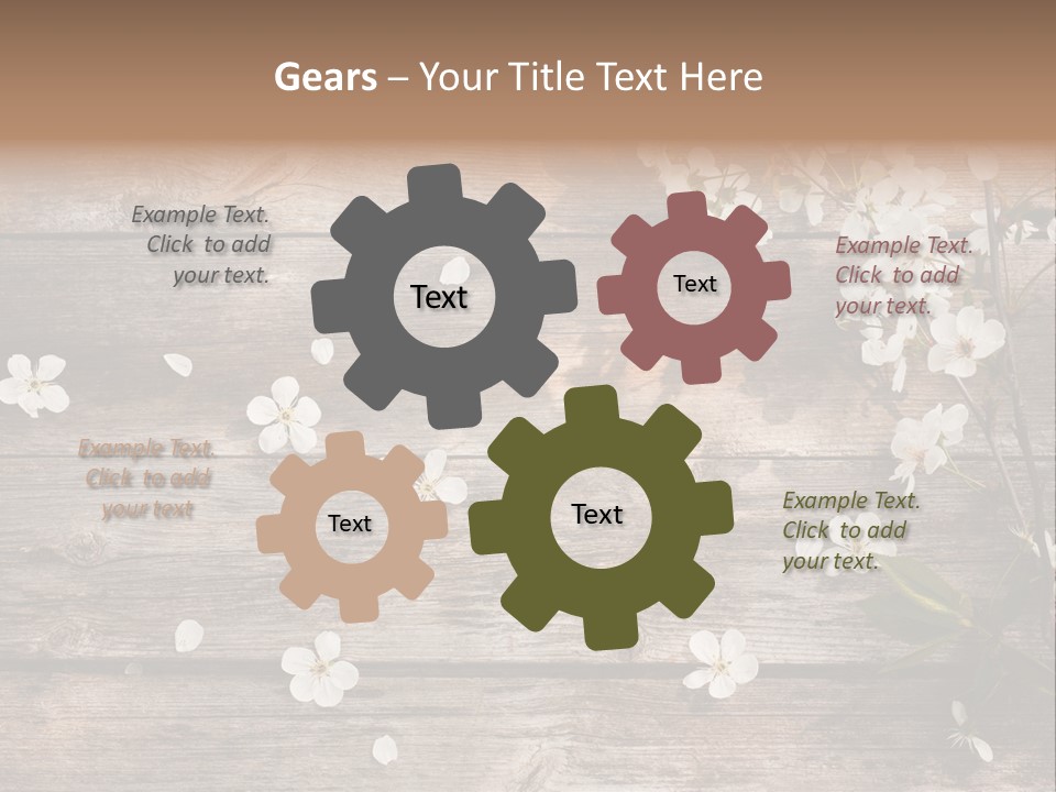 Wood Beauty Orchard PowerPoint Template