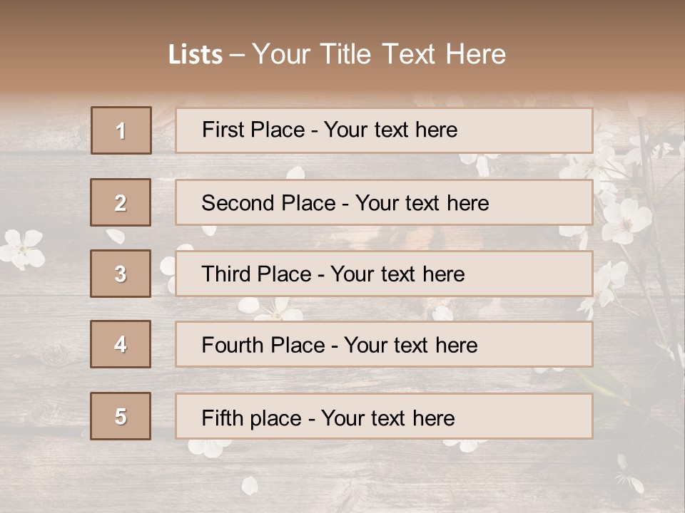 Wood Beauty Orchard PowerPoint Template