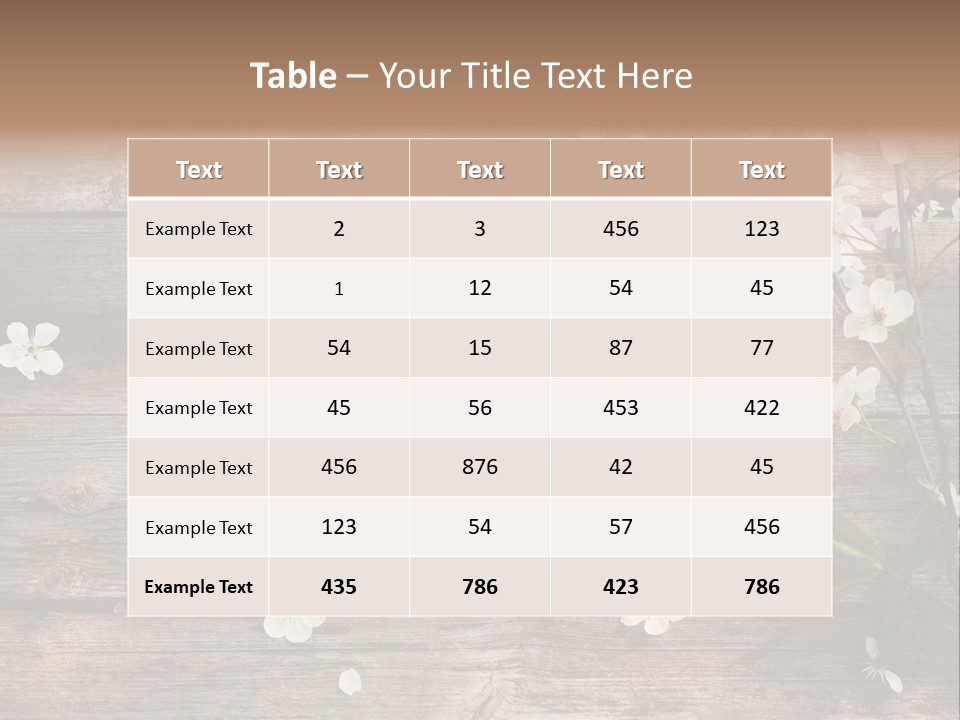 Wood Beauty Orchard PowerPoint Template