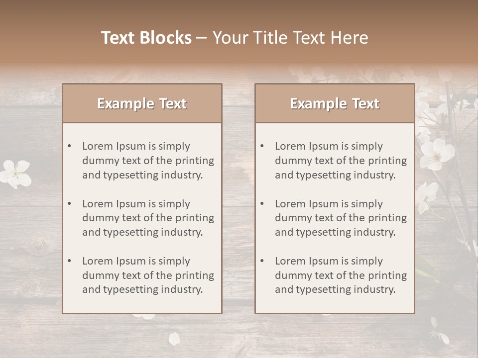 Wood Beauty Orchard PowerPoint Template
