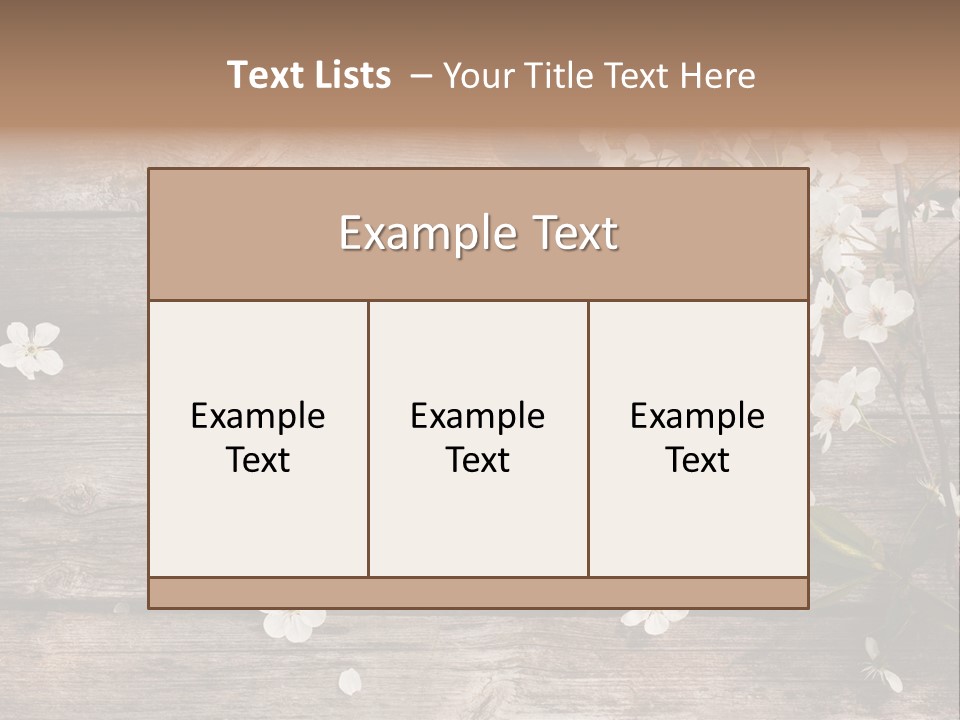 Wood Beauty Orchard PowerPoint Template