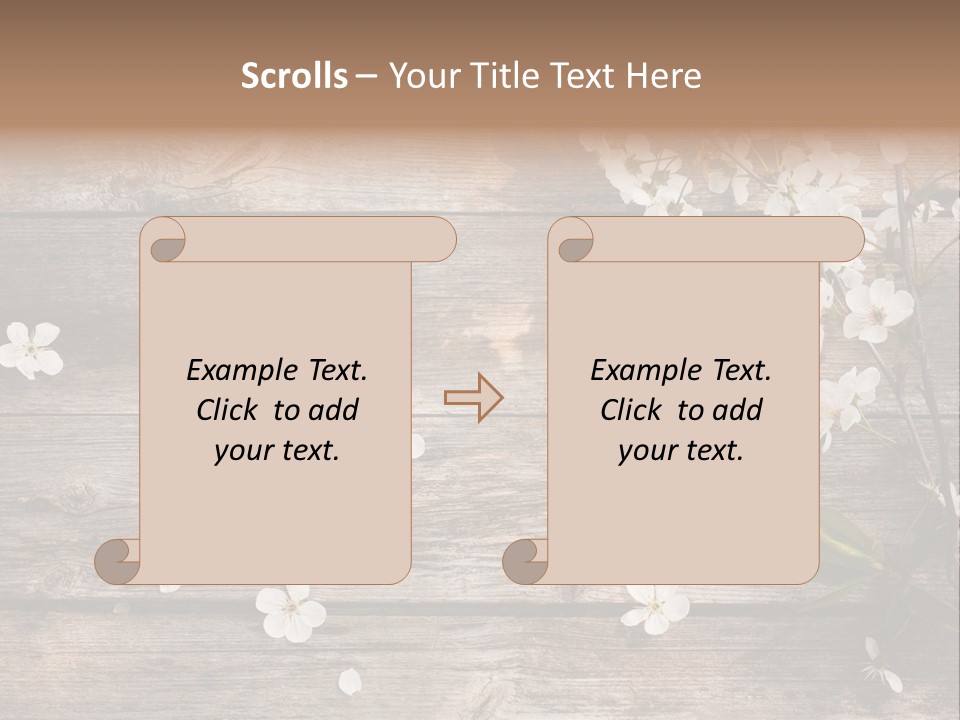 Wood Beauty Orchard PowerPoint Template