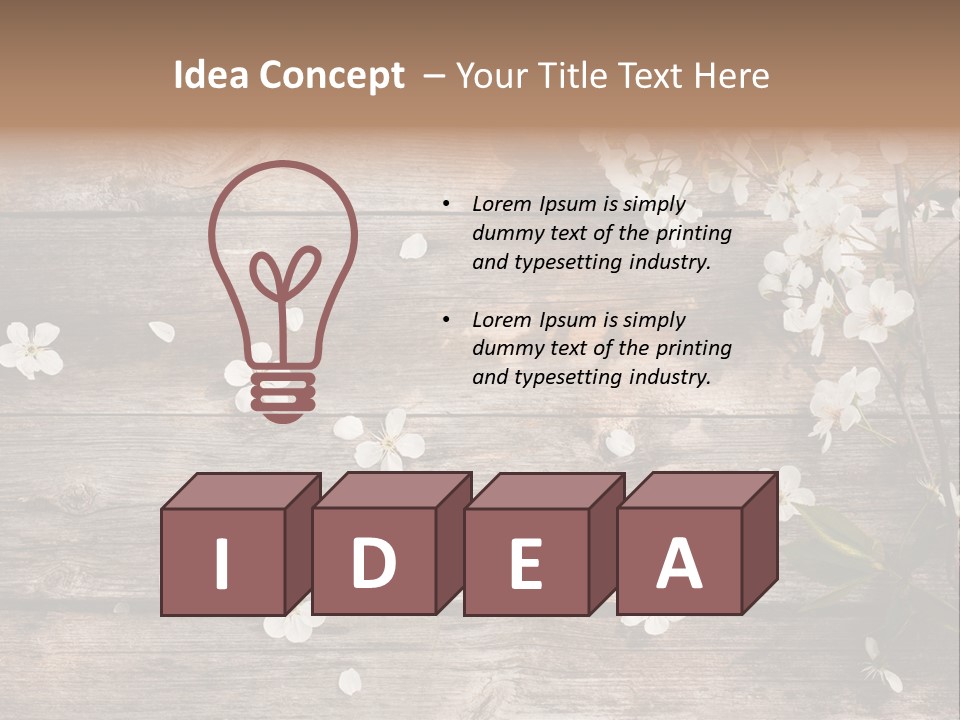 Wood Beauty Orchard PowerPoint Template