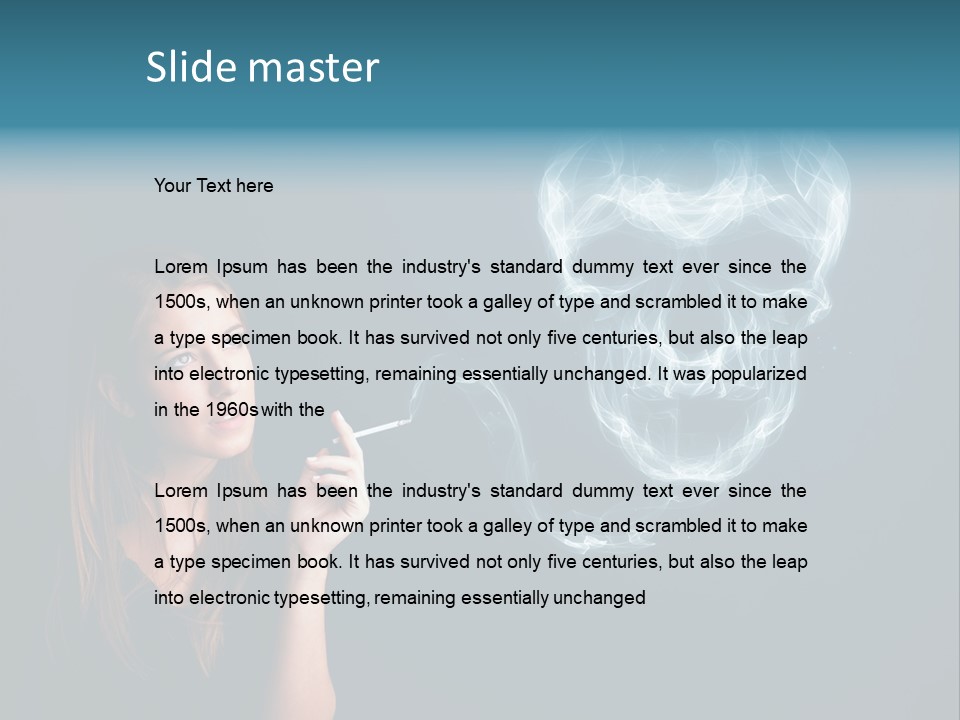 Fume Devil Disease PowerPoint Template