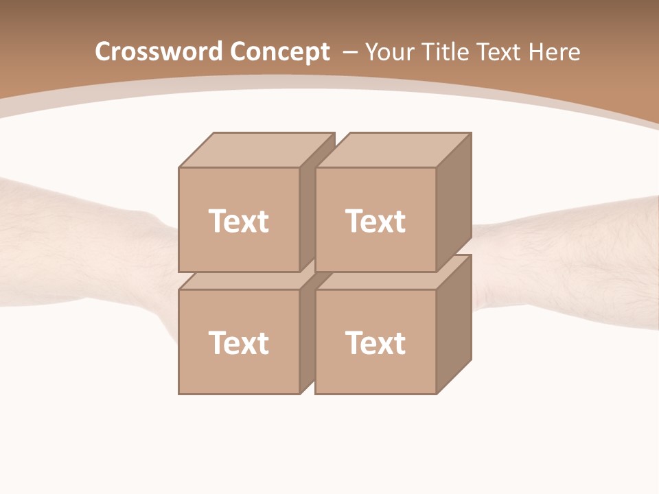 Male Arm Conflict PowerPoint Template