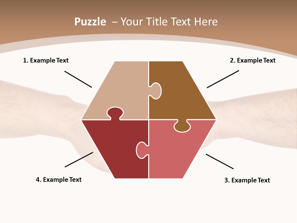 Male Arm Conflict PowerPoint Template