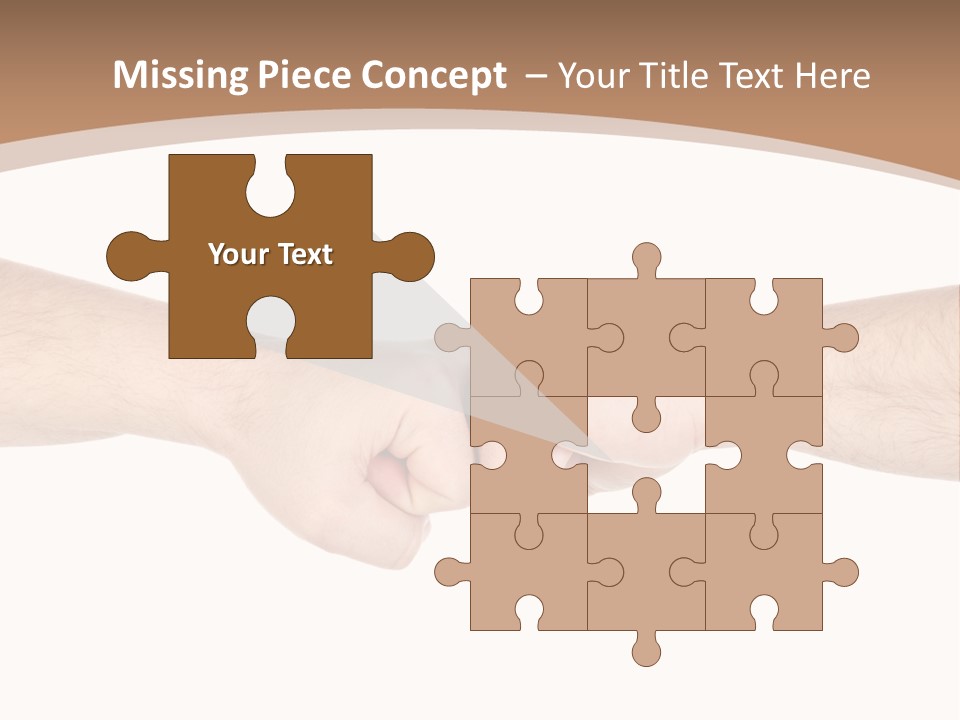 Male Arm Conflict PowerPoint Template