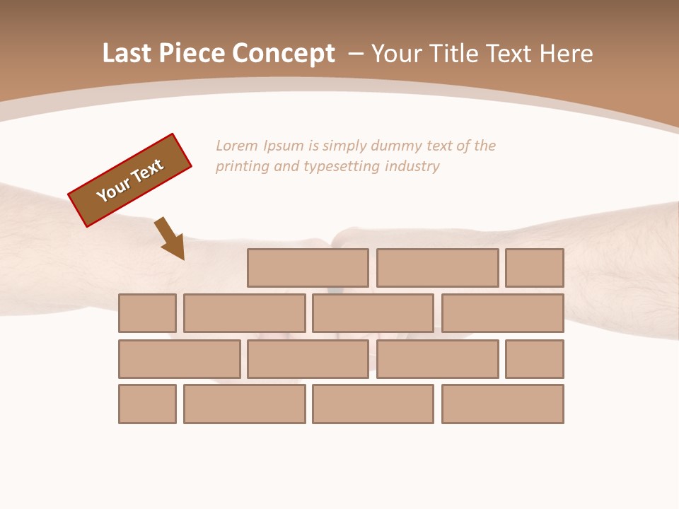 Male Arm Conflict PowerPoint Template