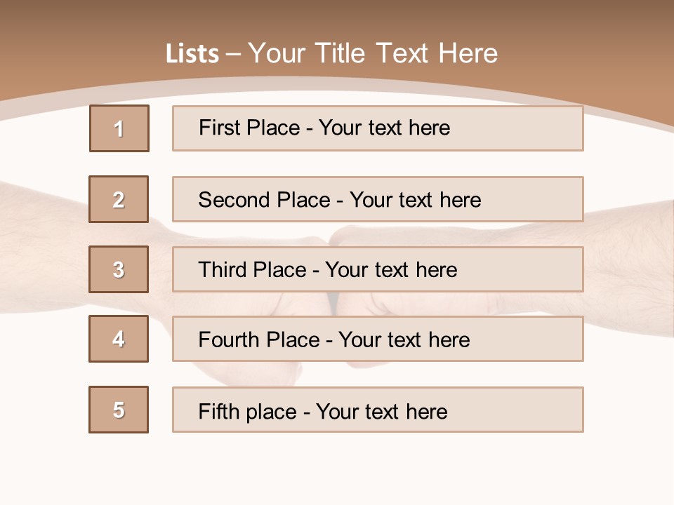 Male Arm Conflict PowerPoint Template